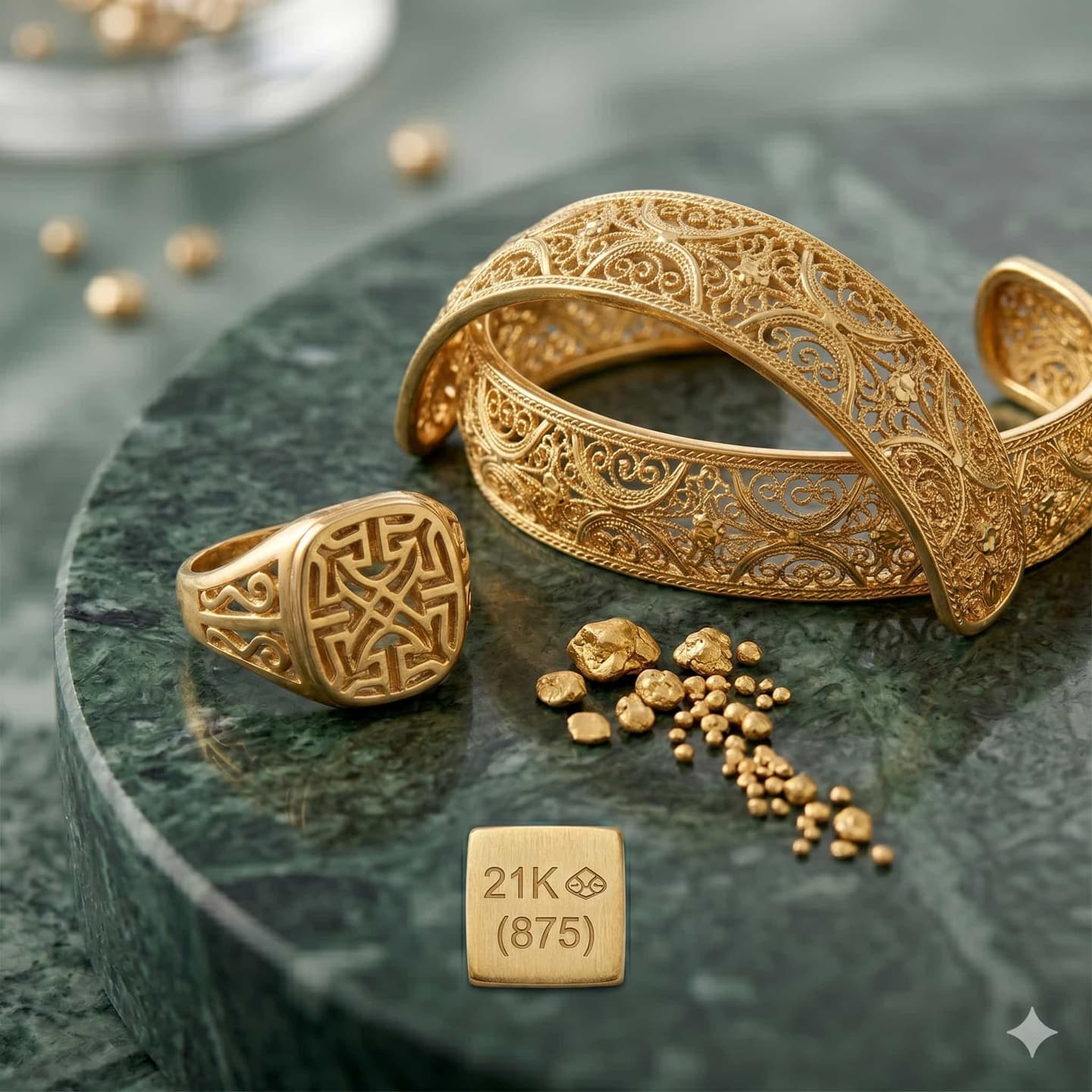 21KT gold