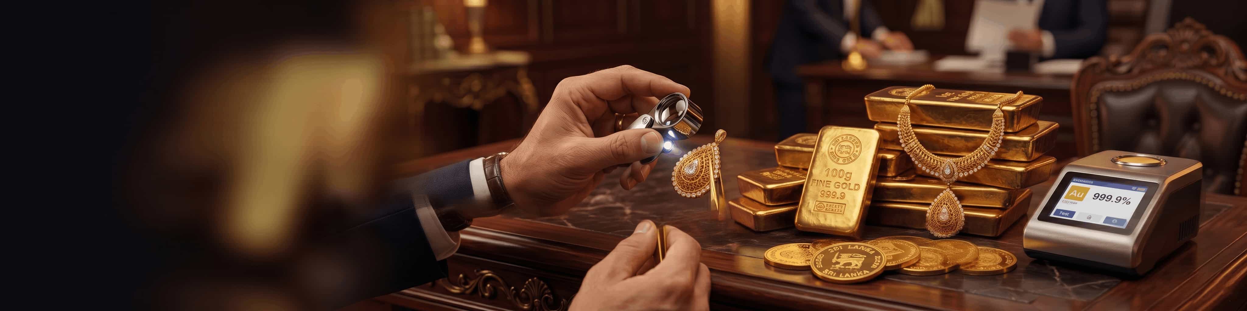 Gold Buying Services in Sri Lanka — Jewellery, Coins, Bars at Vilva Gold